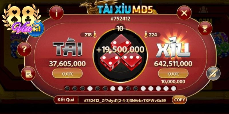 Công nghệ MD5 minh bạch, đảm bảo kết quả công bằng 100% Công nghệ MD5 minh bạch, đảm bảo kết quả công bằng 100%